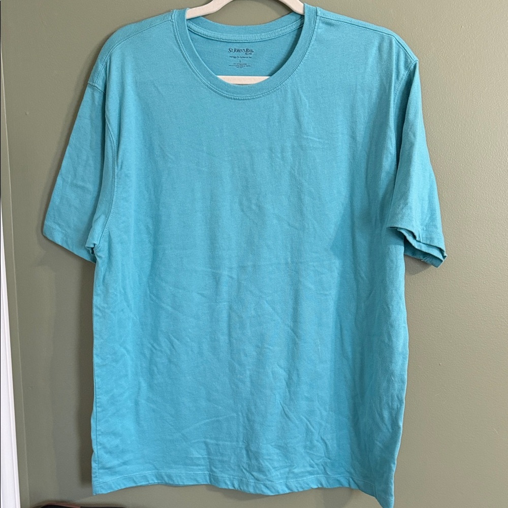 St. John's Bay Aqua Short Sleeve Tee